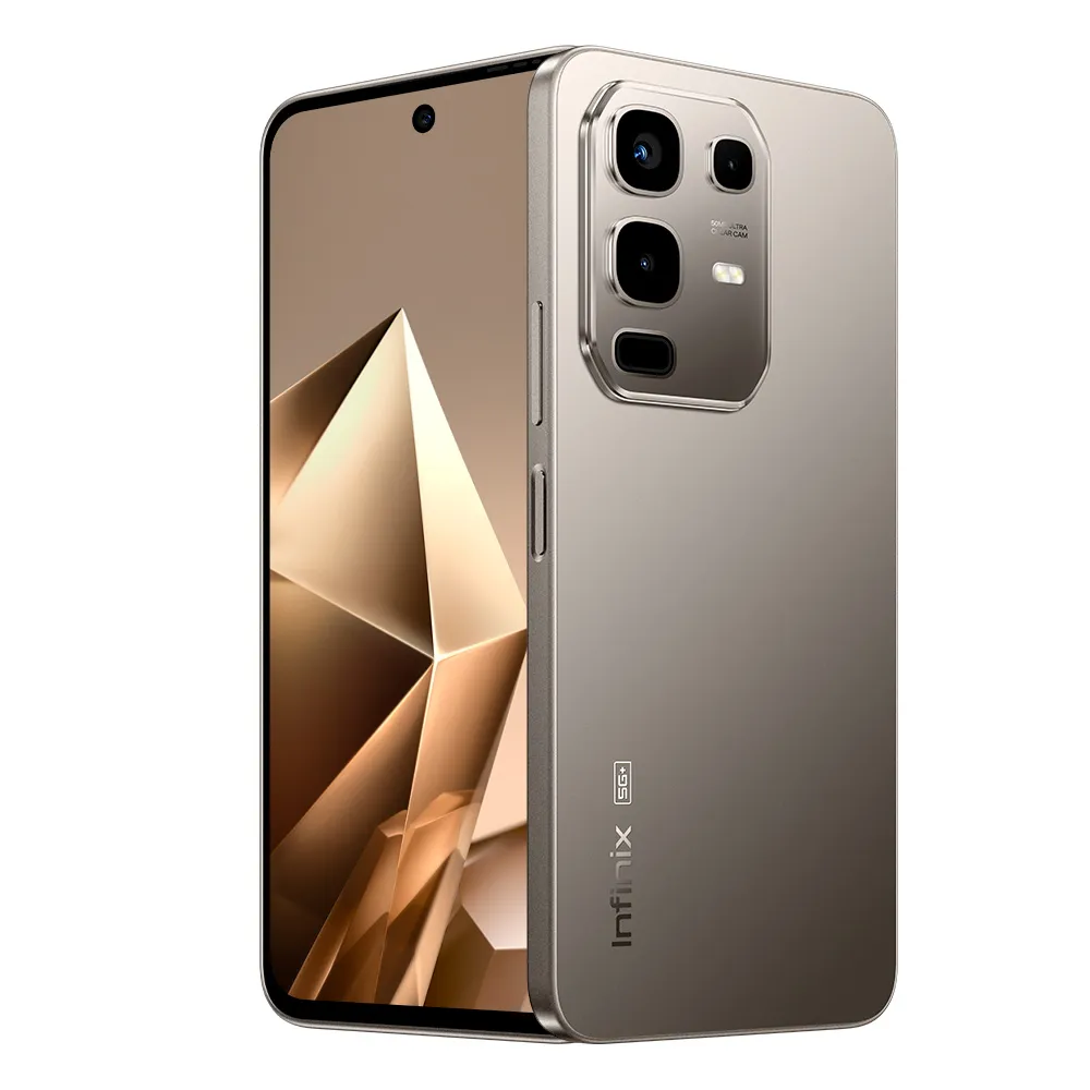 Smartphone Infinix Note 50X 5G 8GB RAM 256GB De Armazenamento Tela 6,78" Polegadas HD+ 120HZ Câmera 50MP + Selfie 8MP Bateria 5200mah NFC, DTS Áudio - Cor Cinza