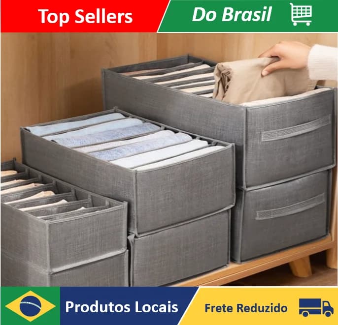 Organizador De Calça Jeans/Organizador De Guarda Roupa Arrumados/Caixa De Armazenamento De Roupas Arrumados - Neverdie Store