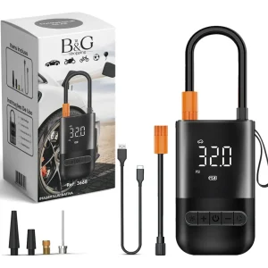 Compressor De Ar Portátil Digital Recarregável Carro Moto Bike 80W USB-C